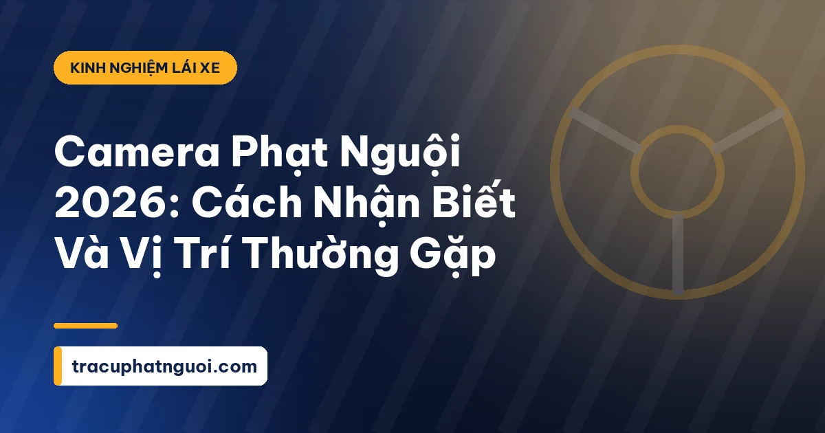Camera Phạt Nguội 2026: Cách Nhận Biết Và Vị Trí Thường Gặp